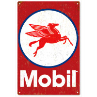 Mobil Oil Metal Sign - 12" x 18"