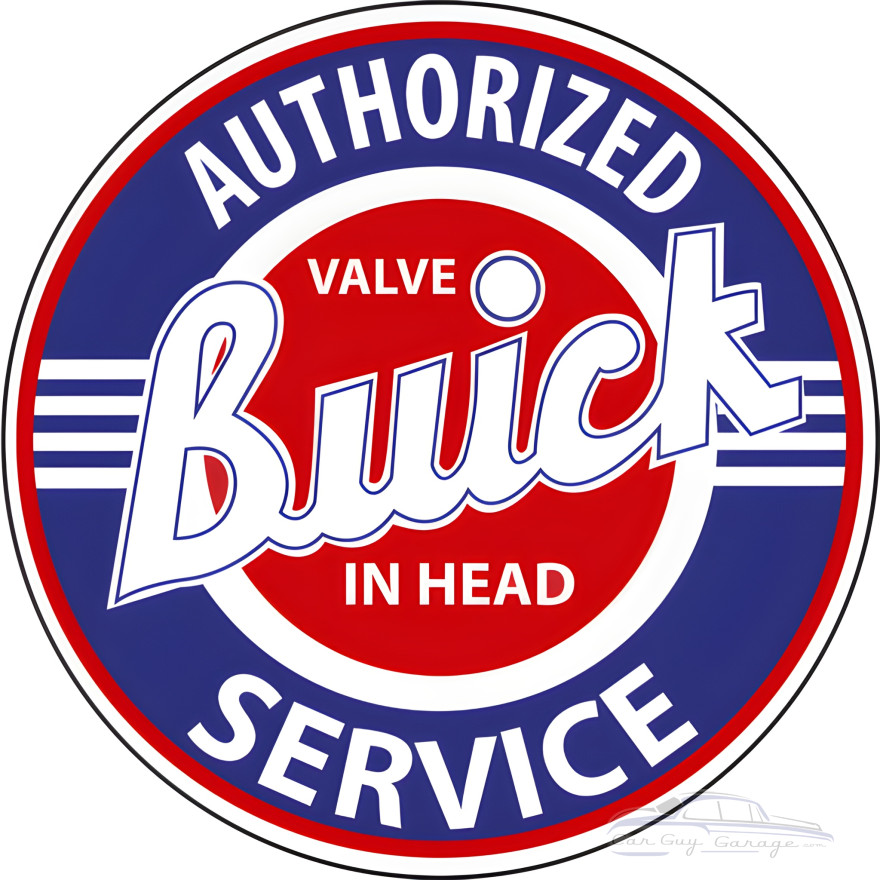 Authorized Buick Service Metal Sign - 14" Round Authorized Buick Service Metal Sign - 14" Round