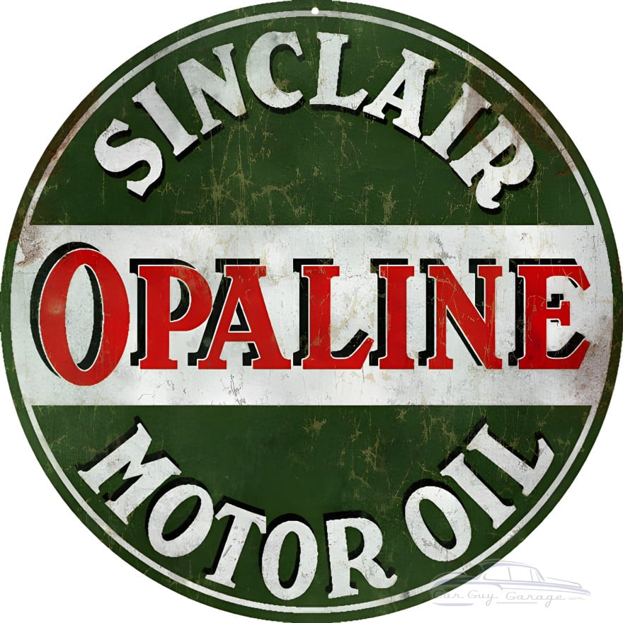 Sinclair Opaline Motor Oil Gas Station Metal Sign - 14" Round Sinclair Opaline Motor Oil Gas Station Metal Sign - 14" Round