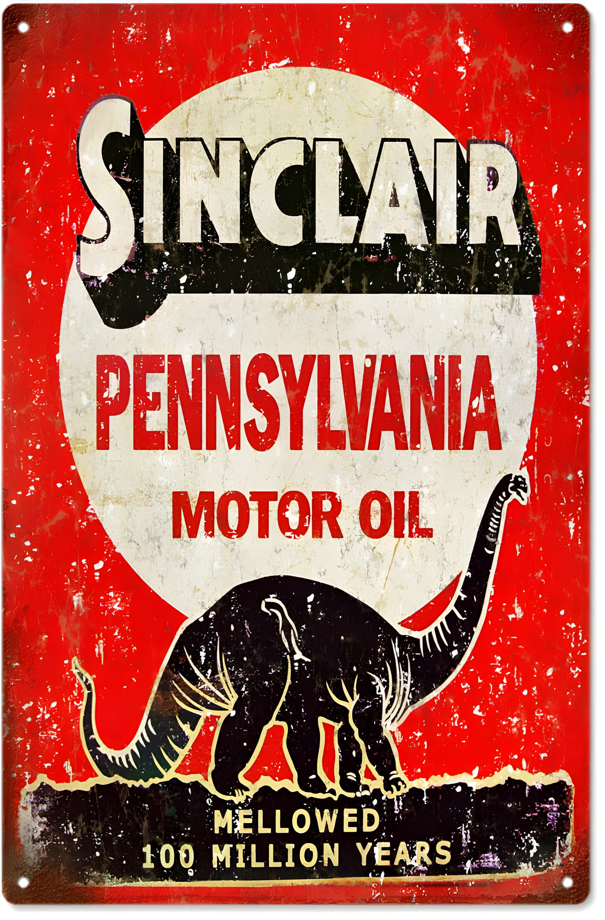Sinclair Pennsylvania Motor Oil Metal Sign