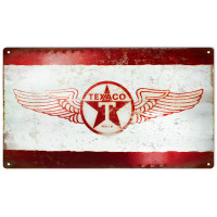 Texaco Gas Station Metal Sign - 8" x 14"