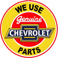 Genuine Chevrolet Parts Metal Sign - 14" Round