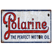 Polarine The Perfect Motor Oil Metal Sign - 12" x 18"