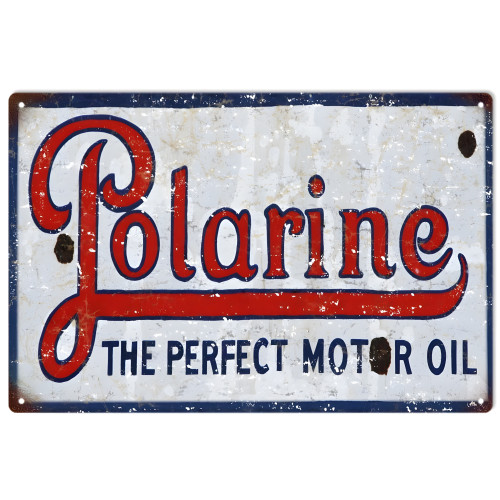 Polarine The Perfect Motor Oil Metal Sign - 12" x 18"