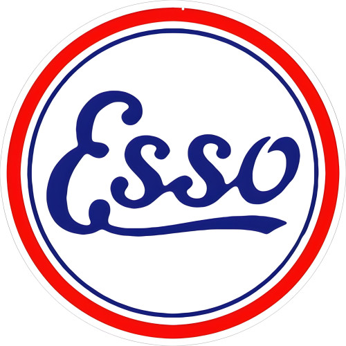 ESSO Motor Oil Metal Sign - 14" Round