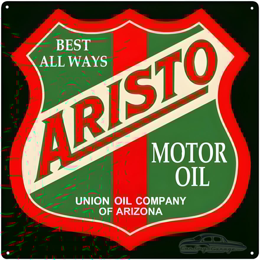 Aristo Motor Oil Metal Sign - 12" x 12" Aristo Motor Oil Metal Sign - 12" x 12"
