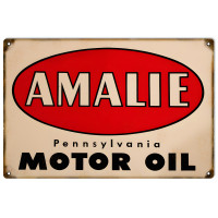 Amalie Pennsylvania Motor Oil Metal Sign - 12" x 18"