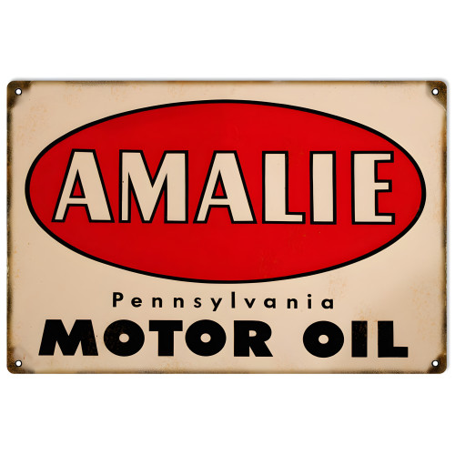 Amalie Pennsylvania Motor Oil Metal Sign - 12" x 18"