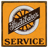 Studebaker Service Station Motor Oil Metal Sign - 12" x 12"