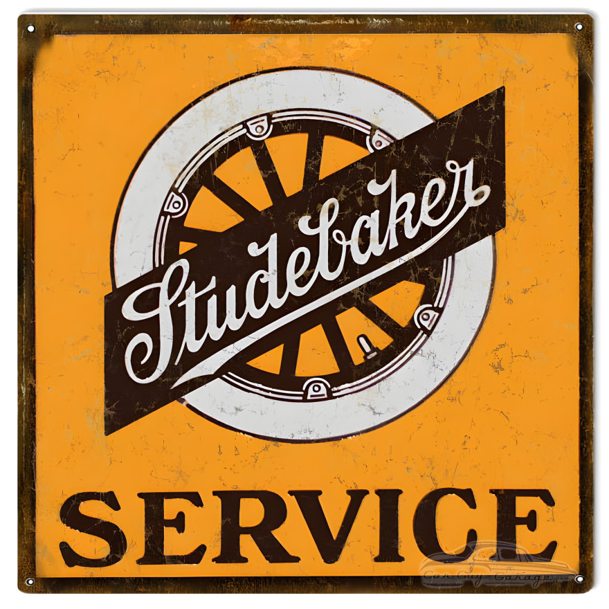 Studebaker Service Station Motor Oil Metal Sign - 12" x 12" Studebaker Service Station Motor Oil Metal Sign - 12" x 12"