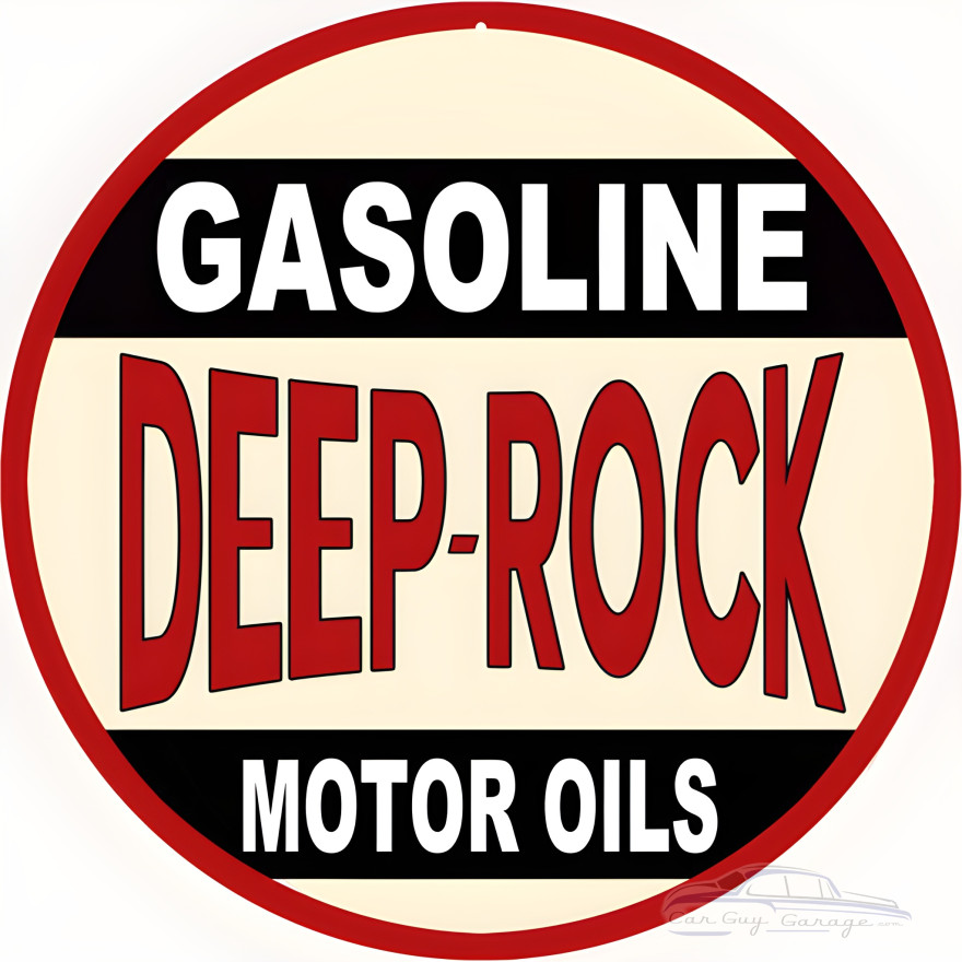 Deep Rock Motor Oils Metal Sign - 14" Round Deep Rock Motor Oils Metal Sign - 14" Round
