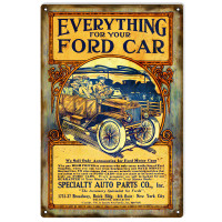 Ford Classic Car Specialty Auto Parts Metal Sign - 12" x 18"