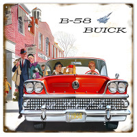 B-58 Buick Metal Sign - 12" x 12"