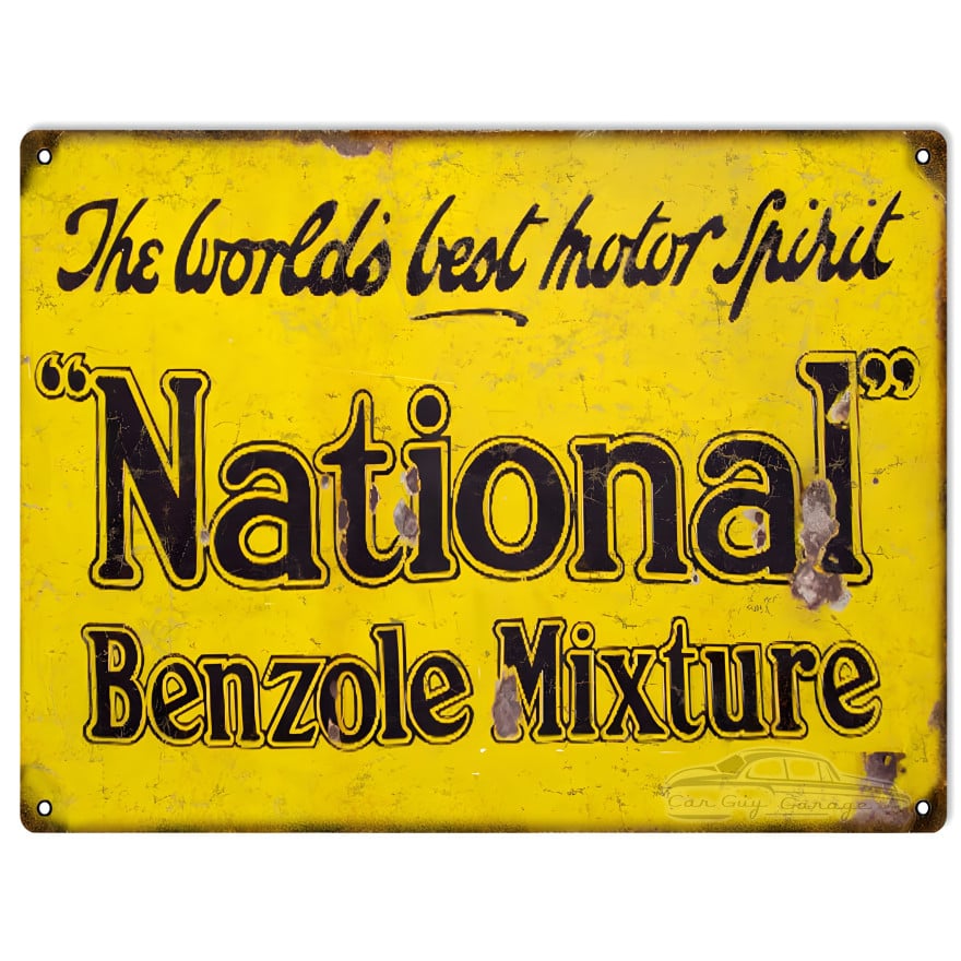 National Benzole Mixture Metal Sign - 9" x 12" National Benzole Mixture Metal Sign - 9" x 12"