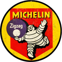 Michelin Tire Metal Sign - 14" Round