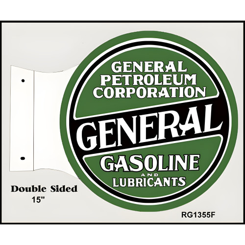 General Petroleum Corporation General Gasoline And Lubricants Metal Sign - 15" x 17.5"