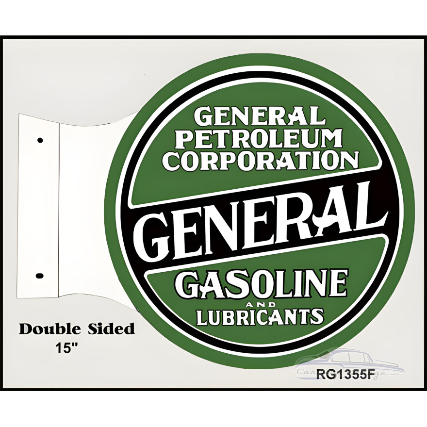 General Petroleum Corporation General Gasoline And Lubricants Metal Sign - 15" x 17.5" General Petroleum Corporation General Gasoline And Lubricants Metal Sign - 15" x 17.5"