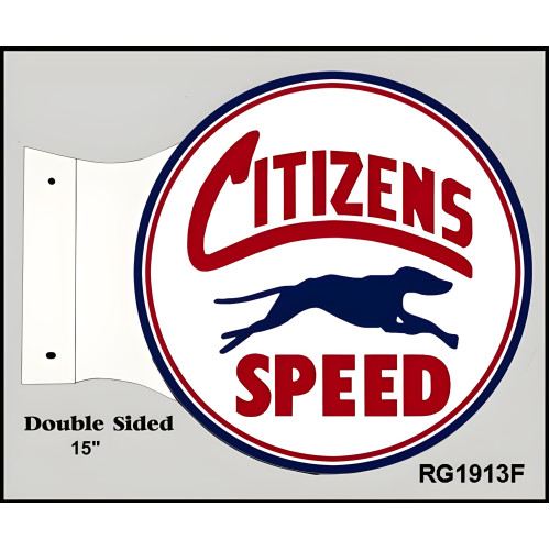 Citizen Speed Motor Oil Metal Sign - 15" x 17.5"