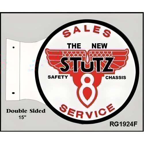 Stutz Safety Chassis Service Metal Sign - 15" x 17.5"