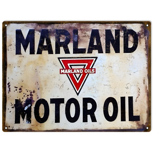 Maryland Motor Oil Metal Sign - 9" x 12"