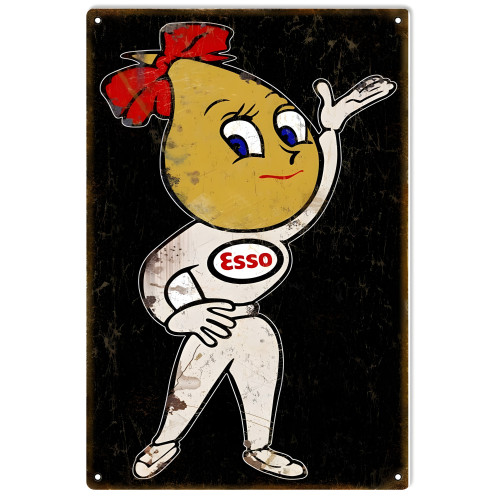 ESSO Motor Oil Metal Sign - 12" x 18"