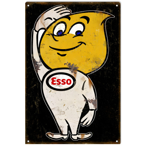 ESSO Motor Oil Metal Sign - 12" x 18"