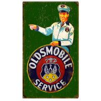 Oldsmobile Service Metal Sign - 8" x 14"