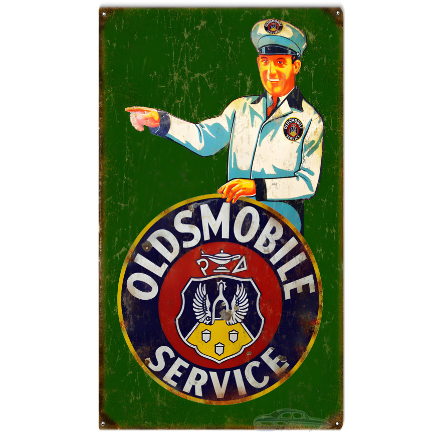 Oldsmobile Service Metal Sign - 8" x 14" Oldsmobile Service Metal Sign - 8" x 14"