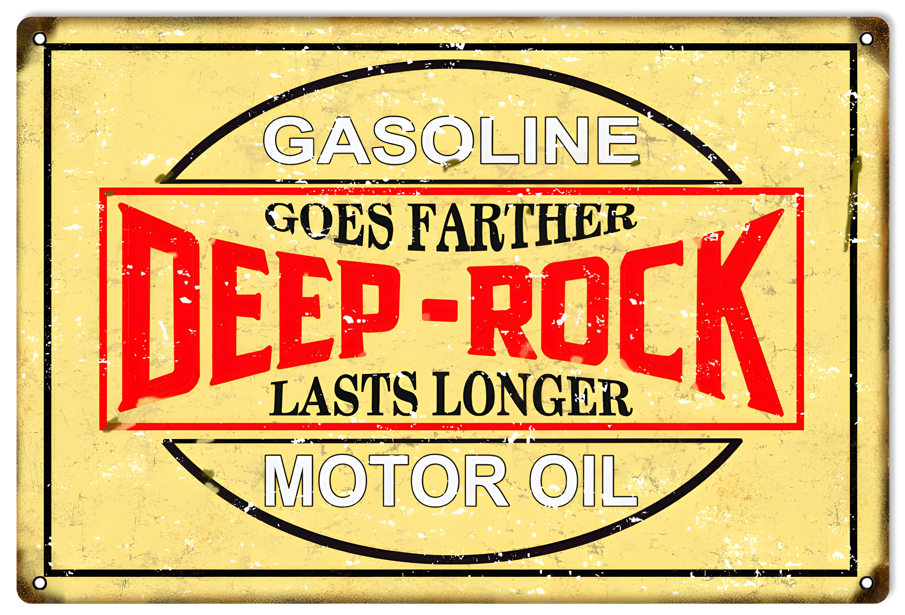 Deep Rock Sign - Vintage Gas and Oil Metal Art