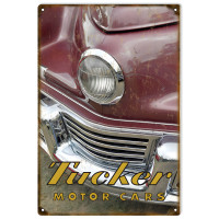 Tucker Motor Cars Metal Sign - 12" x 18"