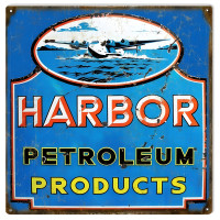 Harbor Petroleum Products Gasoline Metal Sign - 12" x 12"