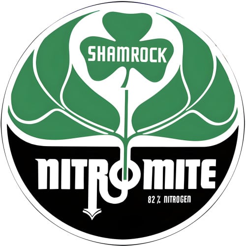 Shamrock Nitromite Metal Sign - 14" Round