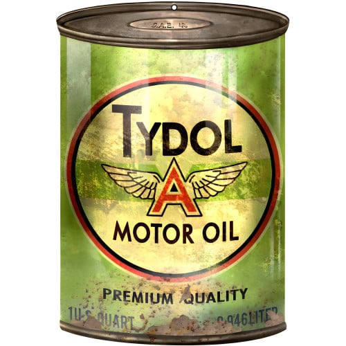 Tydol A Motor Oil Premium Quality Can Cutout Metal Sign - 7.25" x 10.5"