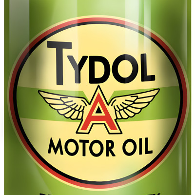 Tydol Oil Rack Tydol A Motor Oil Premium Quality Can Cutout Metal Sign - 7.25