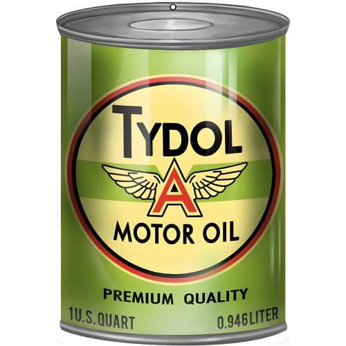Tydol A Motor Oil Premium Quality Can Cutout Metal Sign - 7.25" x 10.5"