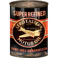Aero Eastern Motor Oil Metal Sign - 7.25" x 10.5"