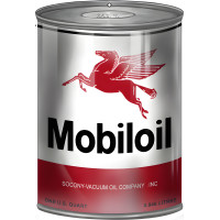 Mobiloil Can Cutout Metal Sign - 7.25" x 10.5"