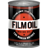 Film Oil Motor Oil Metal Sign - 7.25" x 10.5"