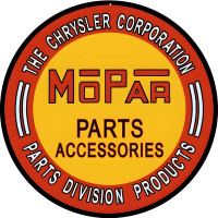 Chrysler Corporation Parts Division Products MoPar Parts Accessories Metal Sign - 14" Round