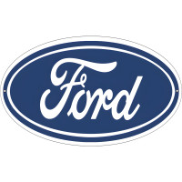 Ford Motor Metal Sign - 9" x 14"
