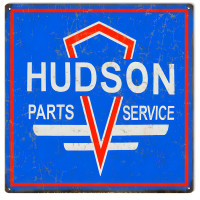 Hudson Parts And Service Metal Sign - 12" x 12"