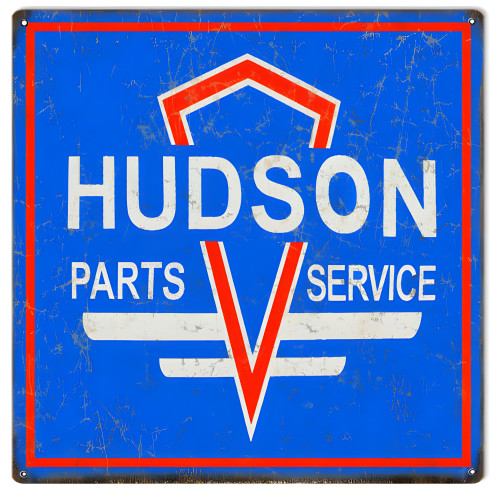 Hudson Parts And Service Metal Sign - 12" x 12"