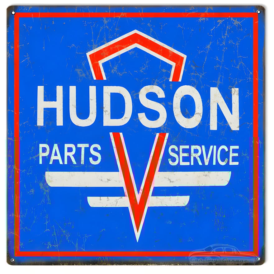 Hudson Parts And Service Metal Sign - 12" x 12" Hudson Parts And Service Metal Sign - 12" x 12"