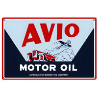 Avio Motor Oils Metal Sign - 12" x 18"