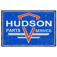 Hudson Parts And Service Metal Sign - 12" x 18"