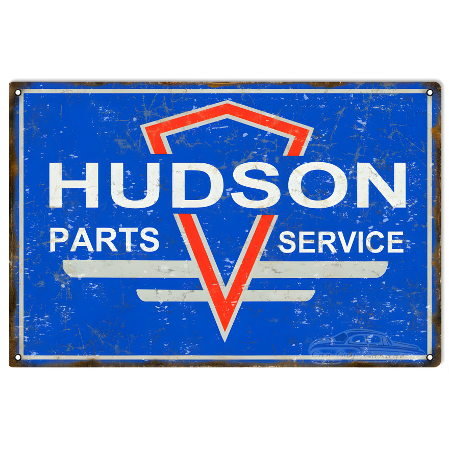 Hudson Parts And Service Metal Sign - 12" x 18" Hudson Parts And Service Metal Sign - 12" x 18"