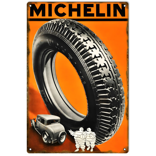 Michelin Tire Metal Sign - 12" x 18"