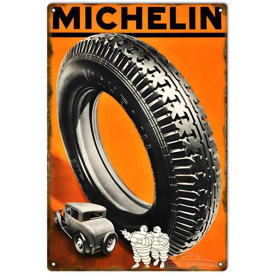 Michelin Tire Metal Sign - 12" x 18" Michelin Tire Metal Sign - 12" x 18"
