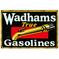 Wadhams Gasoline Metal Sign - 16" x 24"
