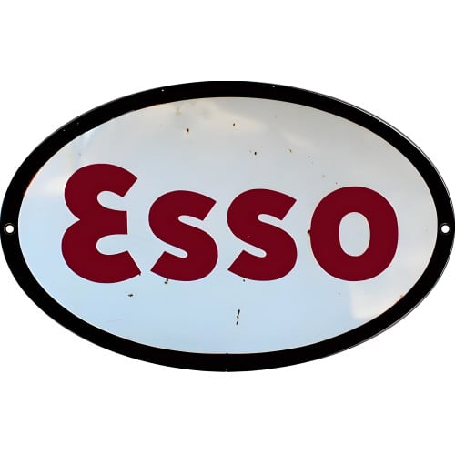 ESSO Motor Oil Metal Sign - 9" x 14"